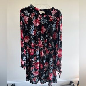 Navy/Black and floral dress